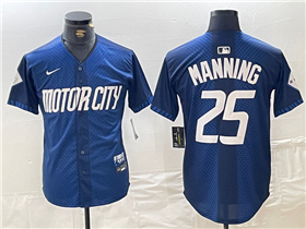 Detroit Tigers #25 Matt Manning Navy 2024 City Connect Limited Jersey