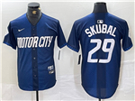 Detroit Tigers #29 Tarik Skubal Navy 2024 City Connect Limited Jersey