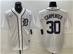 Detroit Tigers #30 Kerry Carpenter White Limited Jersey