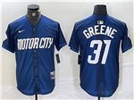 Detroit Tigers #31 Riley Greene Navy 2024 City Connect Limited Jersey