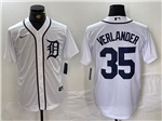 Detroit Tigers #35 Justin Verlander White Limited Jersey