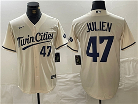 Minnesota Twins #47 Edouard Julien Alternate Cream Limited Jersey