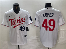 Minnesota Twins #49 Pablo López White Limited Jersey