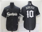 Chicago White Sox #10 Yoan Moncada Black 2021 City Connect Cool Base Jersey 