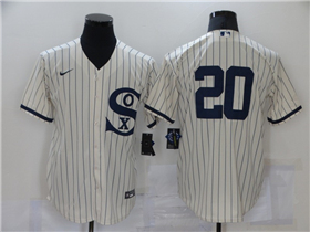 Chicago White Sox #20 Danny Mendick White 2021 Field of Dreams Cool Base Jersey 