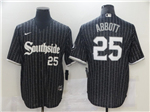 Chicago White Sox #25 Jim Abbott Black 2021 City Connect Cool Base Jersey 