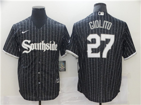 Chicago White Sox #27 Lucas Giolito Black 2021 City Connect Cool Base Jersey 