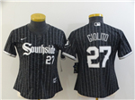 Chicago White Sox #27 Lucas Giolito Women's Black 2021 City Connect Cool Base Jersey 