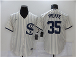 Chicago White Sox #35 Frank Thomas White with name 2021 Field of Dreams Cool Base Jersey 