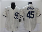 Chicago White Sox #45 Michael Jordan White with name 2021 Field of Dreams Cool Base Jersey 