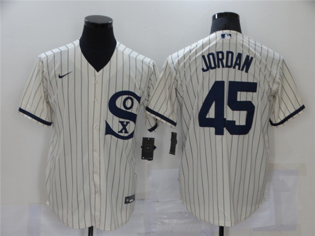 Chicago White Sox #45 Michael Jordan White with name 2021 Field of ...