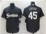 Chicago White Sox #45 Michael Jordan Black 2021 City Connect Cool Base Jersey 