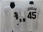 Chicago White Sox #45 Michael Jordan White Cool Base Jersey