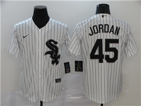 Chicago White Sox #45 Michael Jordan White Cool Base Jersey