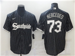 Chicago White Sox #73 Yermín Mercedes Black 2021 City Connect Cool Base Jersey 