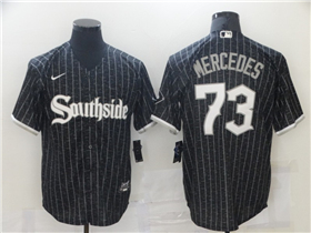 Chicago White Sox #73 Yermín Mercedes Black 2021 City Connect Cool Base Jersey 