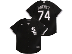 Chicago White Sox #74 Eloy Jiménez Black Cool Base Jersey