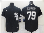 Chicago White Sox #79 José Abreu Black Cool Base Jersey