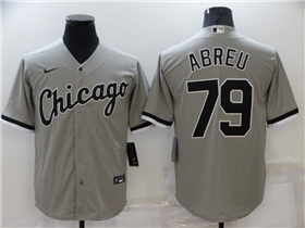 Chicago White Sox #79 José Abreu Gray Cool Base Jersey