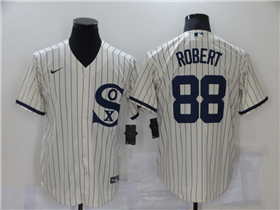 Chicago White Sox #88 Luis Robert White with name 2021 Field of Dreams Cool Base Jersey 