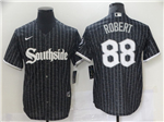 Chicago White Sox #88 Luis Robert Black 2021 City Connect Cool Base Jersey 