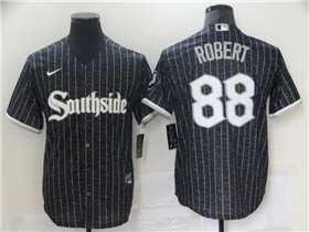 Chicago White Sox #88 Luis Robert Black 2021 City Connect Cool Base Jersey 