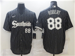 Chicago White Sox #88 Luis Robert Black 2021 City Connect Cool Base Jersey 