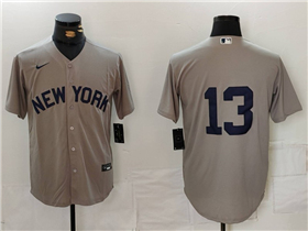 New York Yankees #13 Jazz Chisholm Jr. Gray Away Limited Jersey