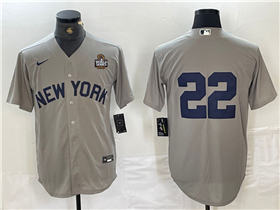 New York Yankees #22 Juan Soto Gray Away 2024 World Series Limited Jersey