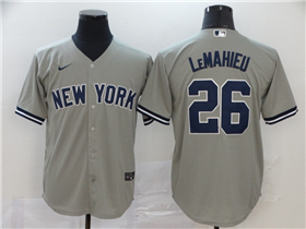 New York Yankees #26 DJ LeMahieu Gray Cool Base Jersey