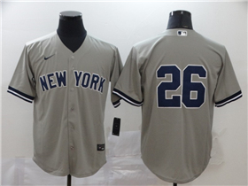 New York Yankees #26 DJ LeMahieu Gray Without Name Cool Base Jersey