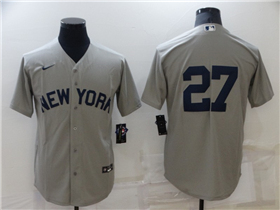 New York Yankees #27 Giancarlo Stanton Gray Away Limited Jersey