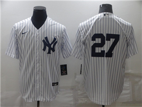 New York Yankees #27 Giancarlo Stanton White Without Name Cool Base Jersey 