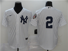 New York Yankees #2 Derek Jeter White 2020 Hall of Fame Induction Cool Base Jersey