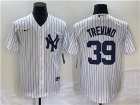 New York Yankees #39 Jose Trevino White Cool Base Jersey 