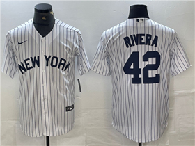 New York Yankees #42 Mariano Rivera White Fashion Jersey