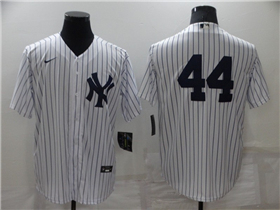 New York Yankees #44 Reggie Jackson White Without Name Cool Base Jersey 