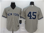 New York Yankees #45 Gerrit Cole Gray Without Name Cool Base Jersey