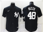 New York Yankees #48 Anthony Rizzo Black Fashion Cool Base Jersey 