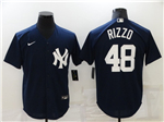 New York Yankees #48 Anthony Rizzo Navy Cool Base Jersey 