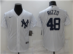 New York Yankees #48 Anthony Rizzo White Cool Base Jersey 