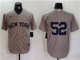 New York Yankees #52 CC Sabathia Gray Away Limited Jersey