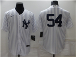 New York Yankees #54 Aroldis Chapman White Without Name Cool Base Jersey 