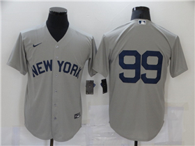 New York Yankees #99 Aaron Judge Gray Away Limited Jersey