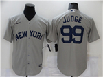 New York Yankees #99 Aaron Judge Gray Away Limited Jersey