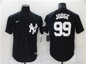 New York Yankees #99 Aaron Judge Black Fashion Cool Base Jersey 