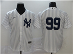 New York Yankees #99 Aaron Judge White Without Name Cool Base Jersey