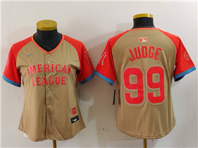 American League #99 Aaron Judge Women's Cream 2024 MLB All-Star Game Limited Jersey