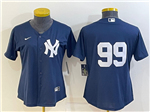 New York Yankees #99 Aaron Judge Women's Navy without name Cool Base Jersey