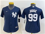 New York Yankees #99 Aaron Judge Youth Navy Cool Base Jersey